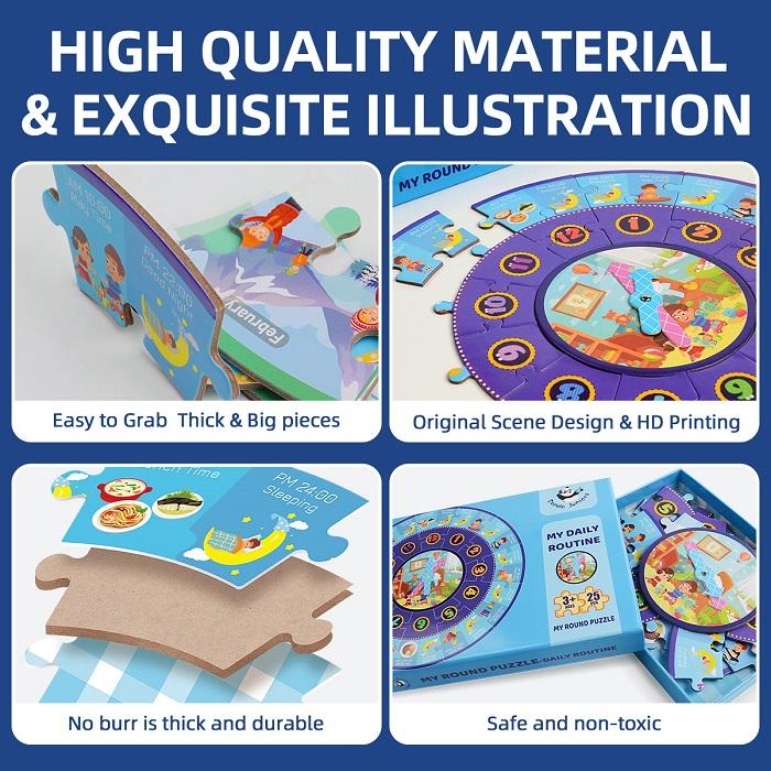 Round Puzzle Daily Routine