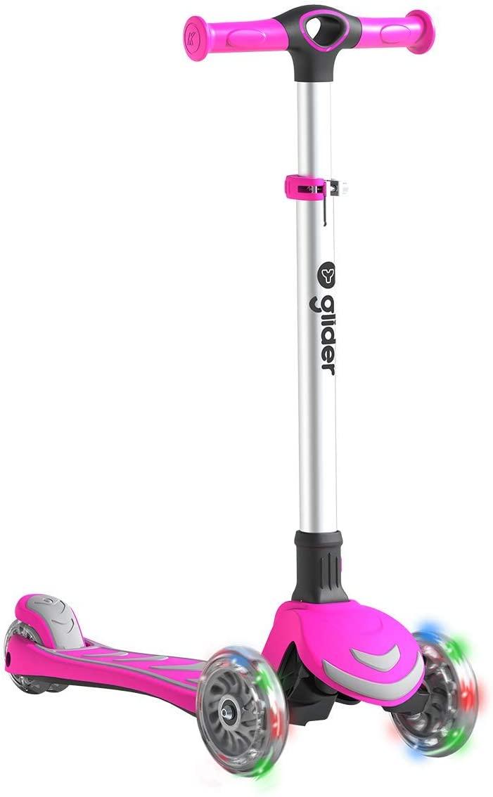 Yvolution Glider Kick And Roll Scooter - Pink