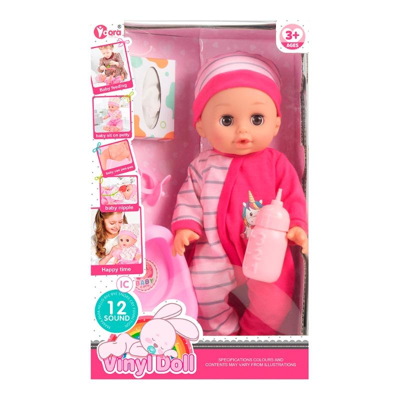 VDora Musical Baby With Accessories - Pink