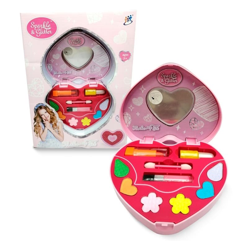 Sparkle And Gliter Make Up Set - Heart