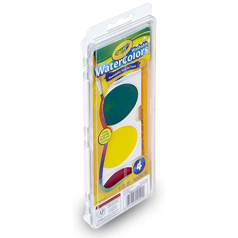 Crayola Oval Watercolor Palette -4 Colors
