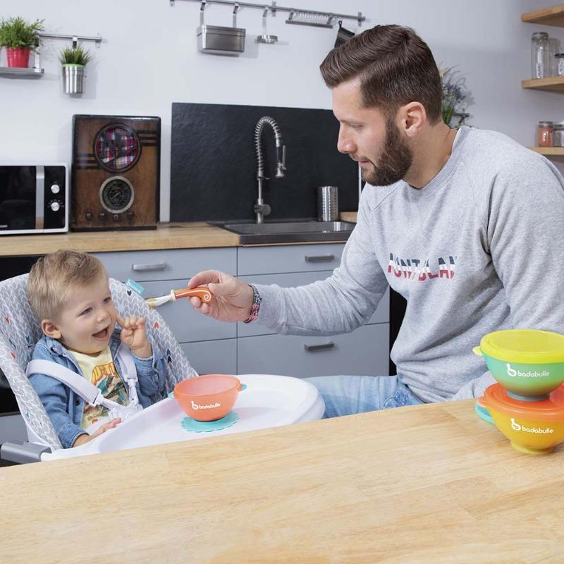 Badabulle 2in1 Bowl and Containers With Lid 3pc-Set