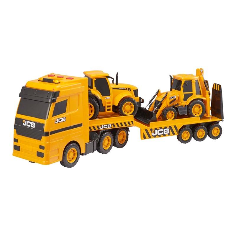 Teamsterz Construction Truck Transporter JCB
