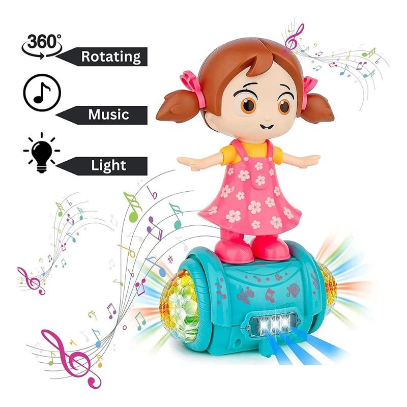 Electric 5D Lights Dazzling Music Whirling Girl