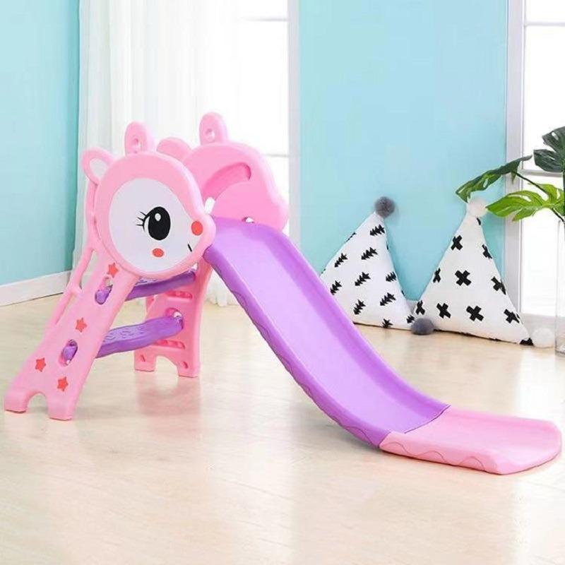 Slide With Basketball Hoop - Pink