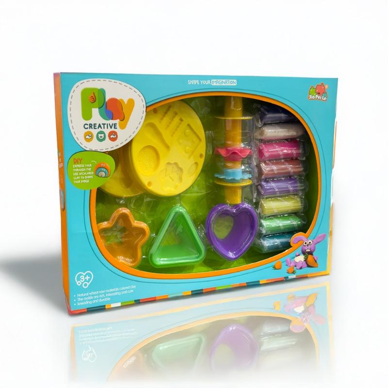 Play Creative Clay Set 12pcs - Multicolor