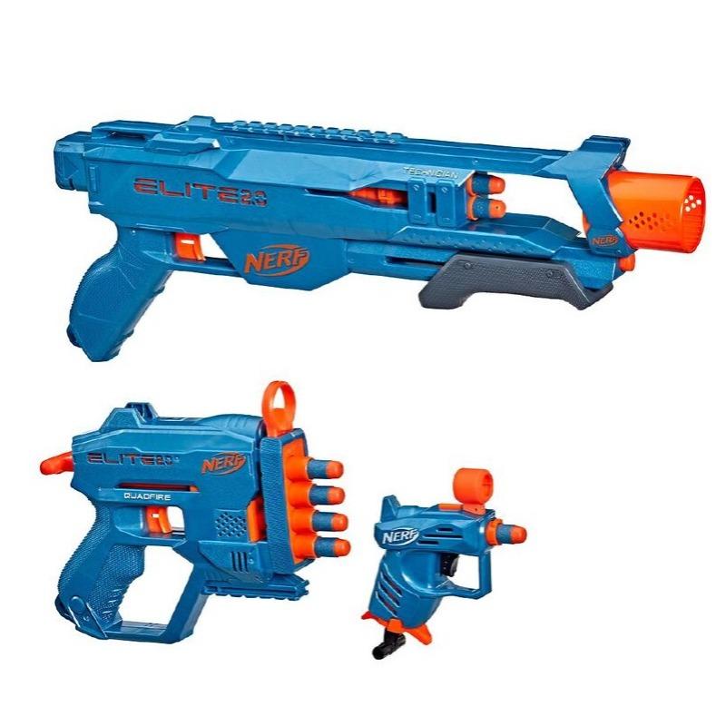 Nerf Elite - Loadout Pack Triple Pack Toy Shotgun 3 Pistol 14 Darts New
