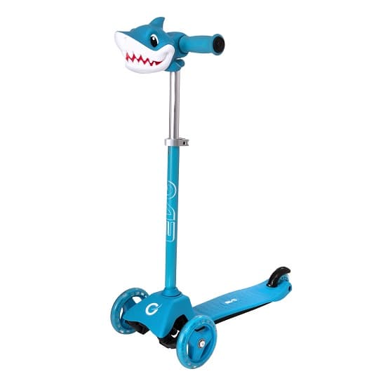 Evo Shark Light Up Mini Scooter - Blue