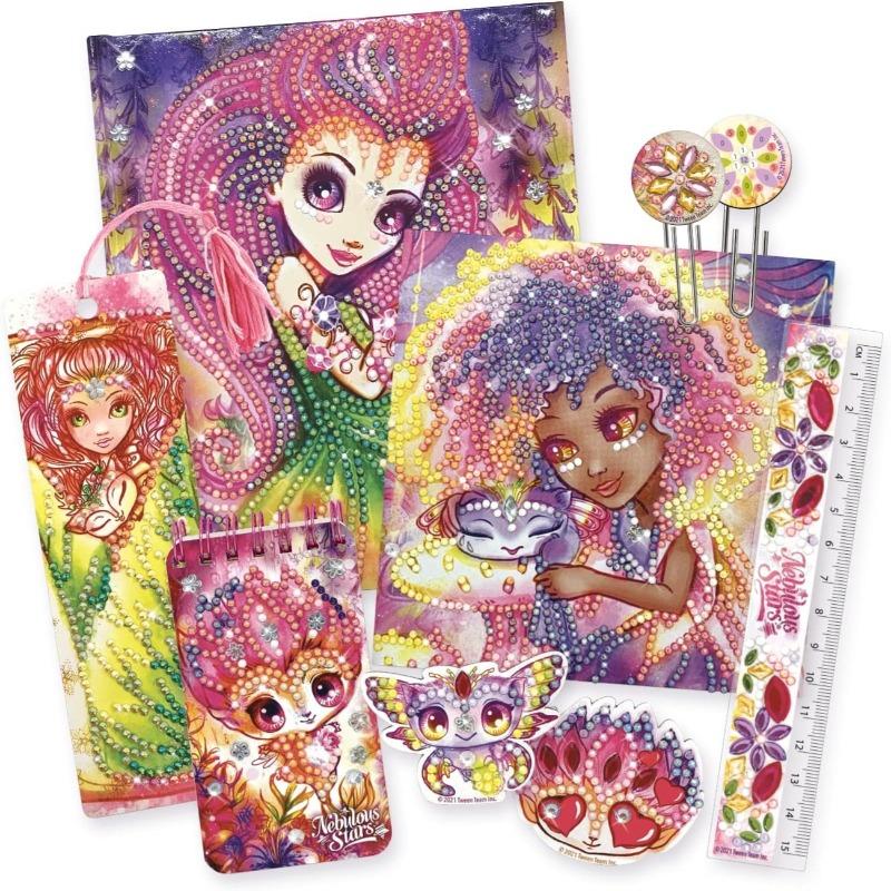 Nebulous Stars Dazzle By Number Stationery