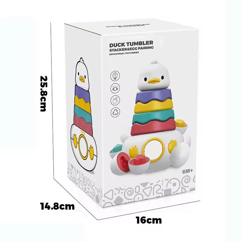 لعبة تكديس أكواب البط وإقران البيض
