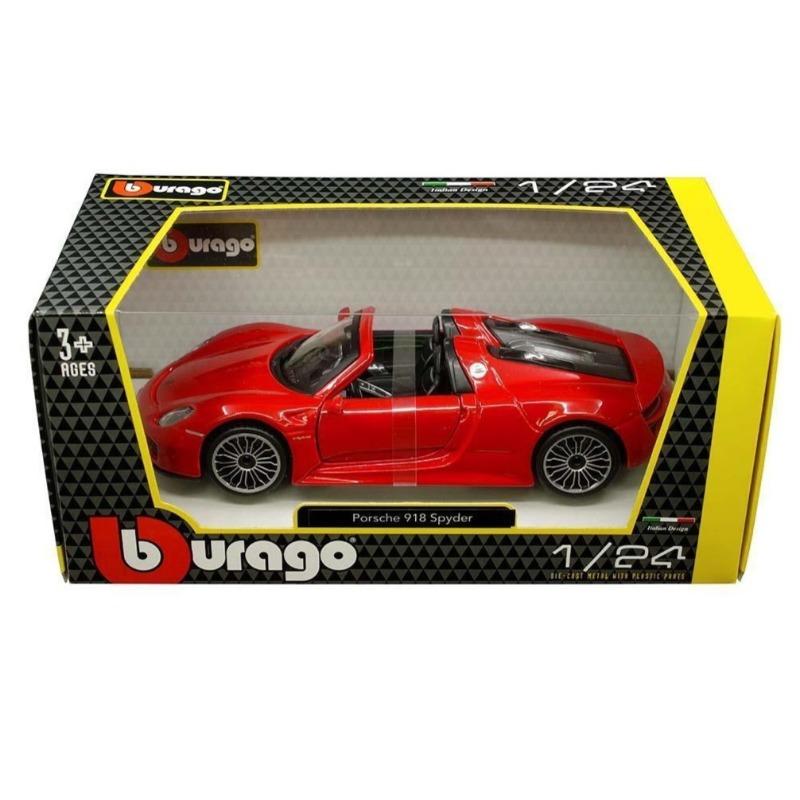 Bburago Porsche 918 Spyder - Red