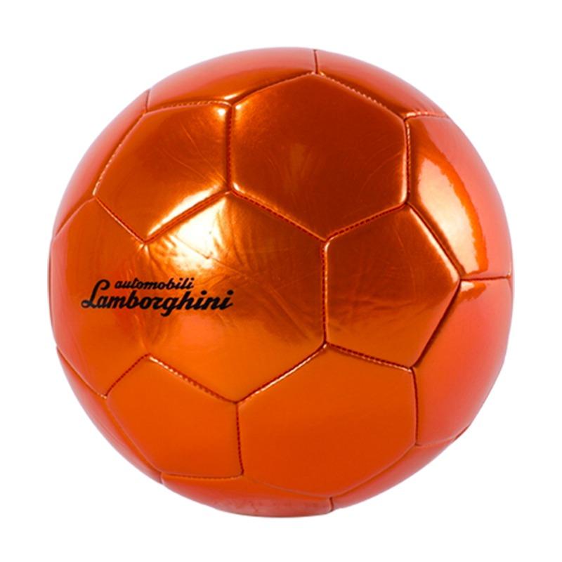 لامبورجيني - كرة قدم بلاستيكية لامعة لون برتقالي - مقاس 5