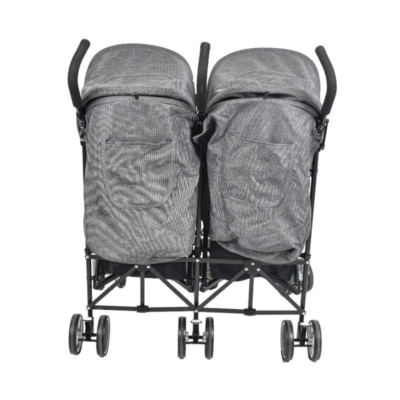 Amla Care - Luxury Baby Stroller For Two Persons - Gray
