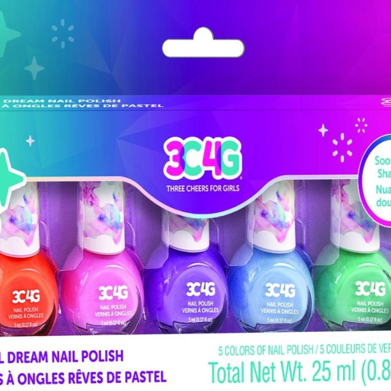 3C4G - Pack of 5 Pastel Dreams Nail Polish