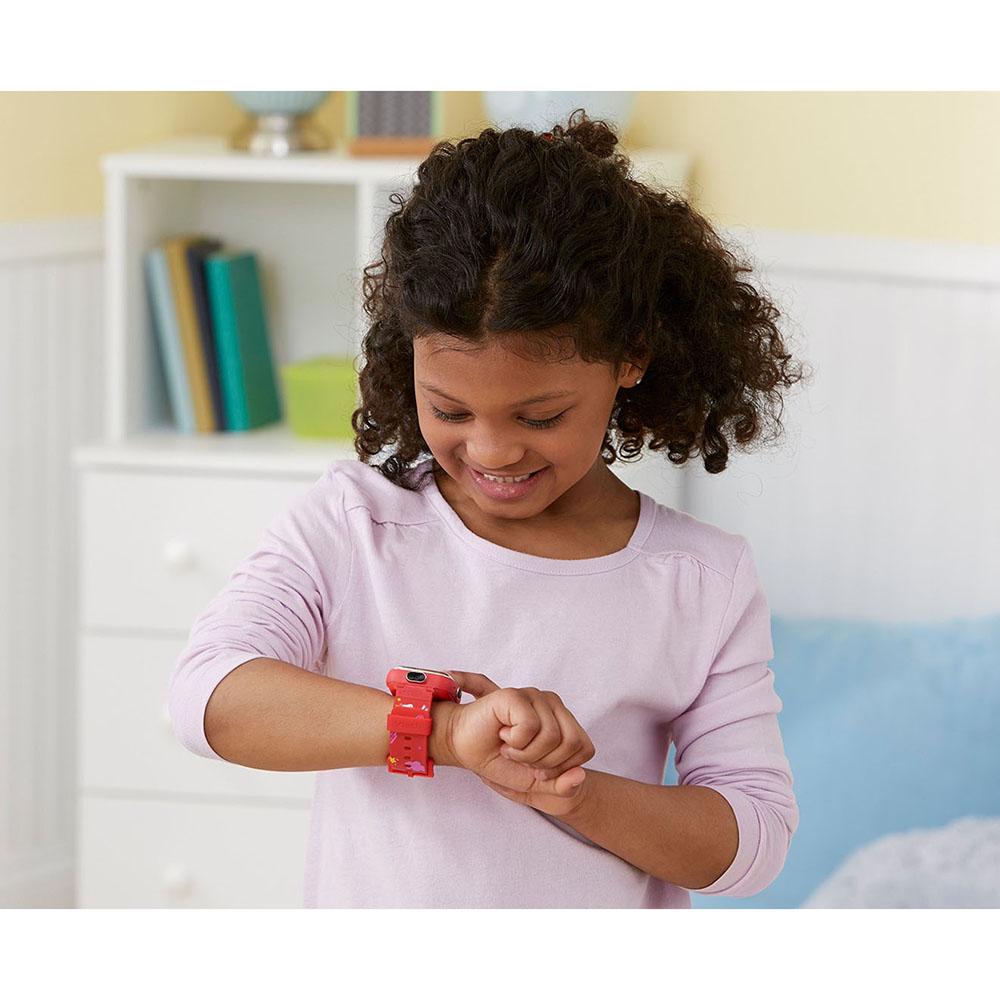 في تك - الساعة الذكية كيدزوم دي اكس 2 - لون أحمر - شكل يونيكورن