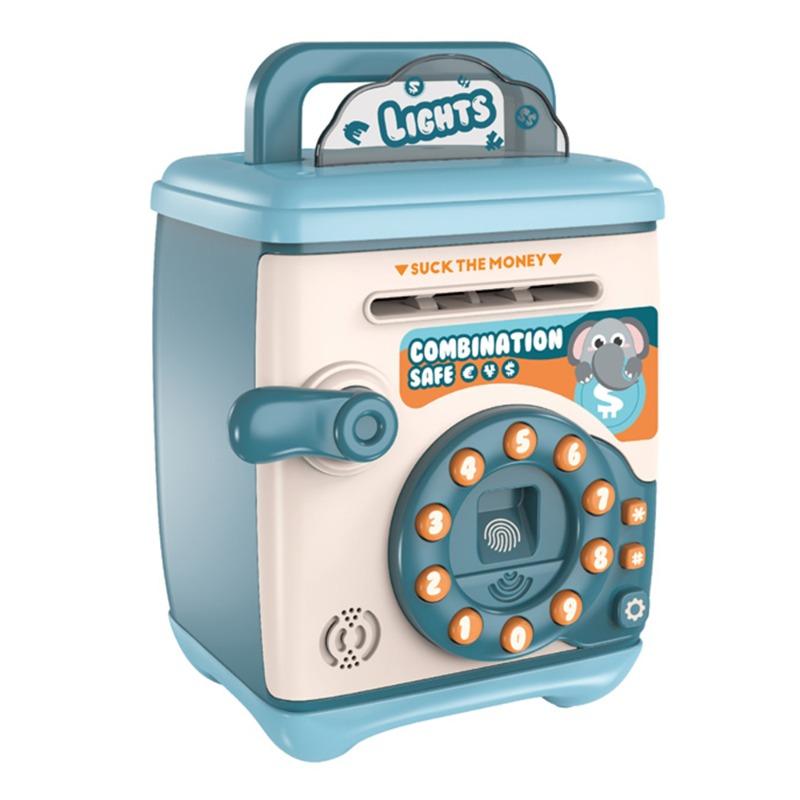 Electronic Piggy Bank Saving Money - Blue