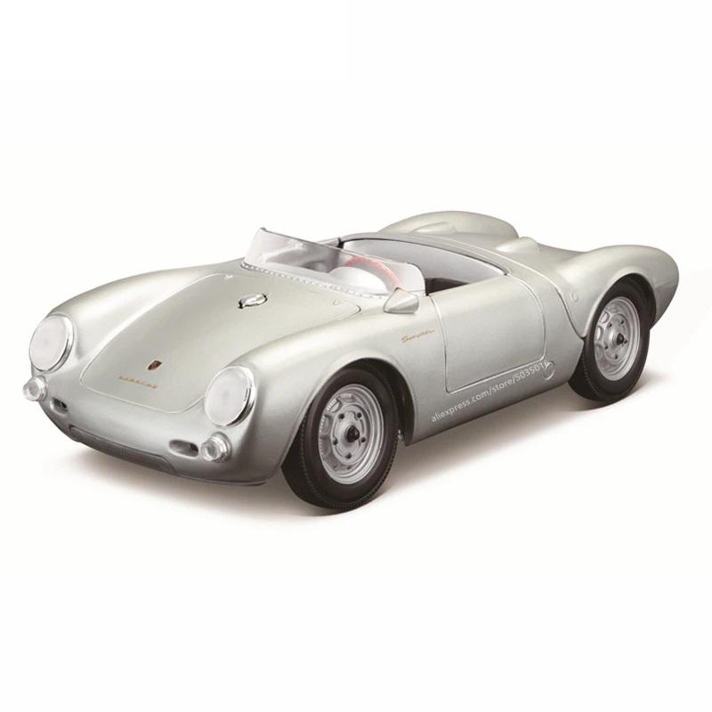 مايستو - سيارة بورش سبايدر 1:18 - لون فضي