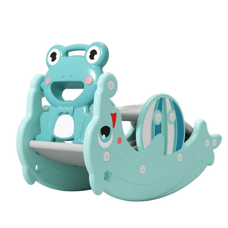 Gosport Frog Ride on And Slide - Green