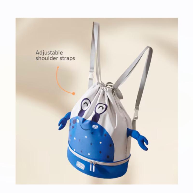 Sunveno Sling 3D School Swimming Bag With Shoe Compartment - Blue