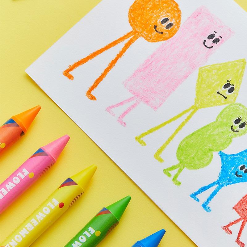 Lebze Flower Monaco Crayons 24 Colors