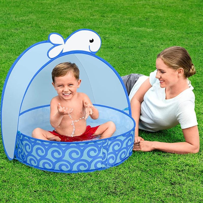 Bestway Pop Up Baby Ball Paddling Pool with UV Sun Canopy - 78 cm x 68 cm