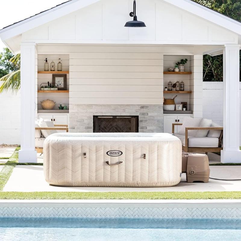 Intex Chevron Deluxe Square Bubble Spa - 6 Person