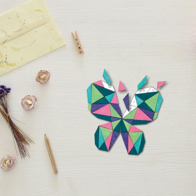 Sew Star Painting & Stick By Number-Butterfly