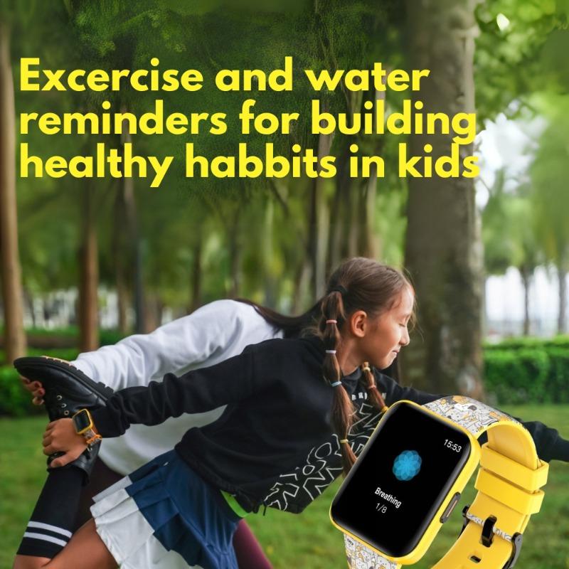 WatchOut Champion Kids & Teens Smartwatch with Habit Building, Heart Rate, Activity Track, 22 Sports Mode, Waterproof, Class Lock (Sunshine Yellow)