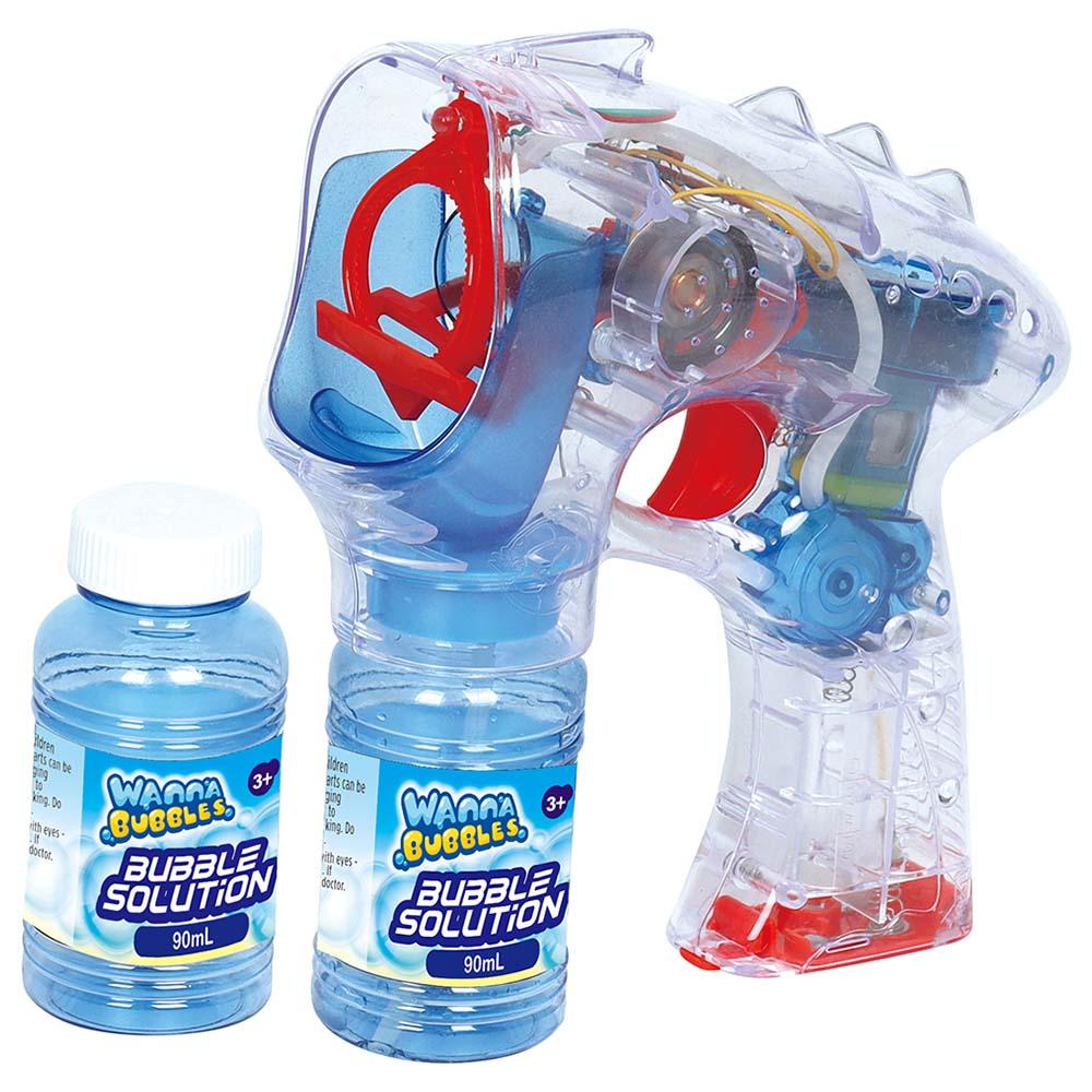 Wanna Bubbles - Light Up Bubble Alien Gun Shooter - Blue