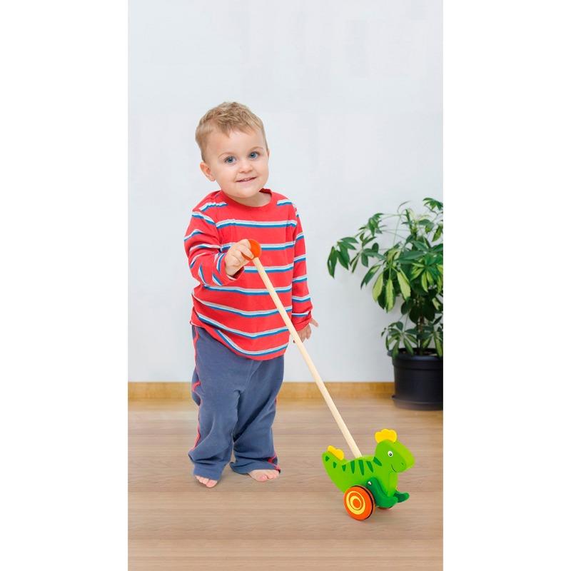 VIGA Push Toy Dinosaur