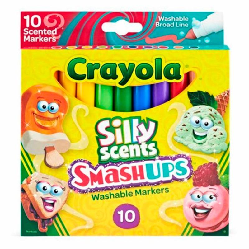 Crayola Silly Scents Sweet Smashups 10 Color Broad Tip Liners