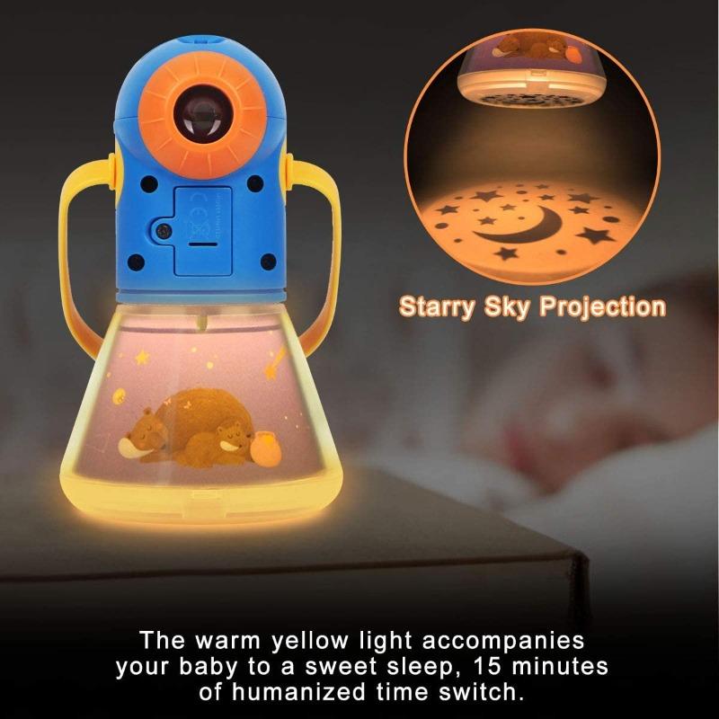 Mideer Kids Bedtime Story Projector And Multi Functional Flashlight Torch - Arabic Edition