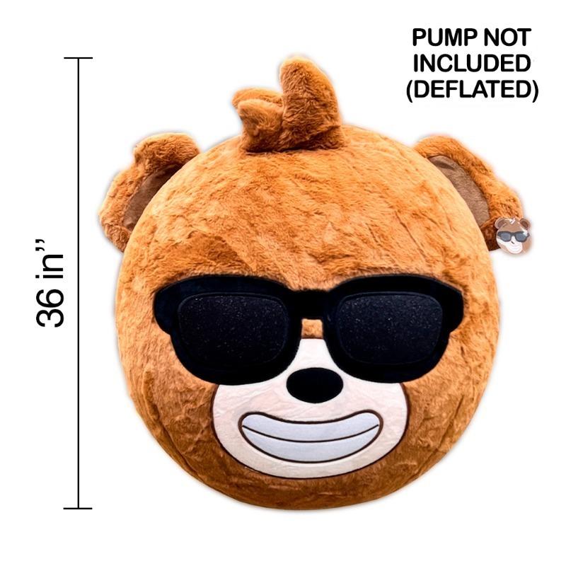 Dabdoob Inflatable Head Ball - Brown Color