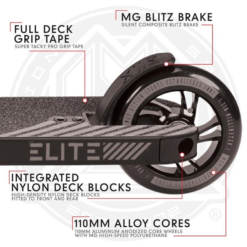 Madd Gear Carve Elite Stunt Scooter - Black Matt