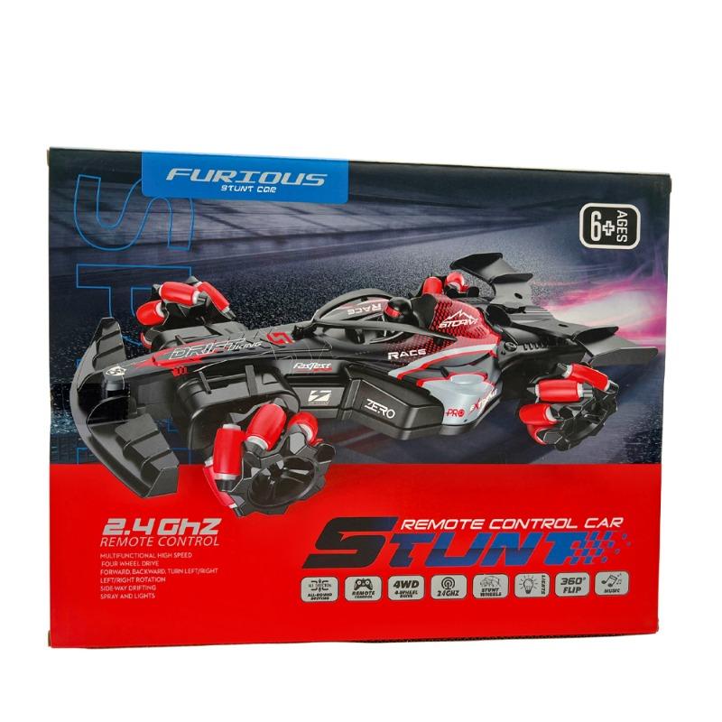 سيارة سباق RC دريفت بحركة جانبية مع تأثير الدخان مقياس 1:16 2.4G قابلة للشحن ألوان متعددة