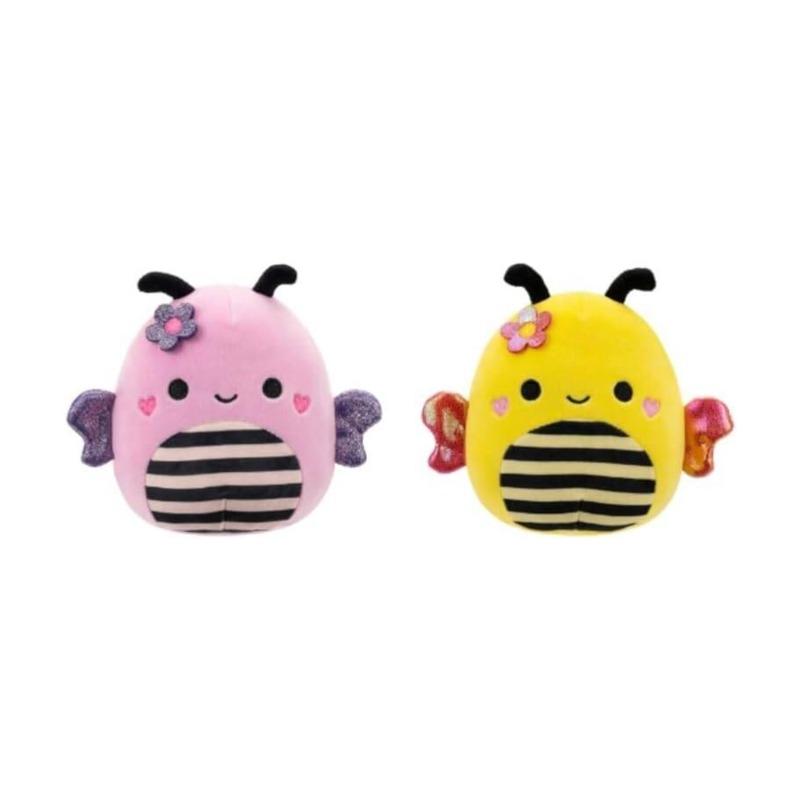 Squishmallows Sunny The Yellow Bumblebee + Leonie The Pink Bumblebee