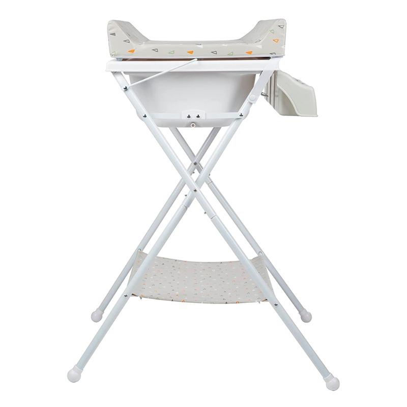 سيفتي فيرست - طاولة تغيير للأطفال 2 في 1 قابلة للطي - رمادي