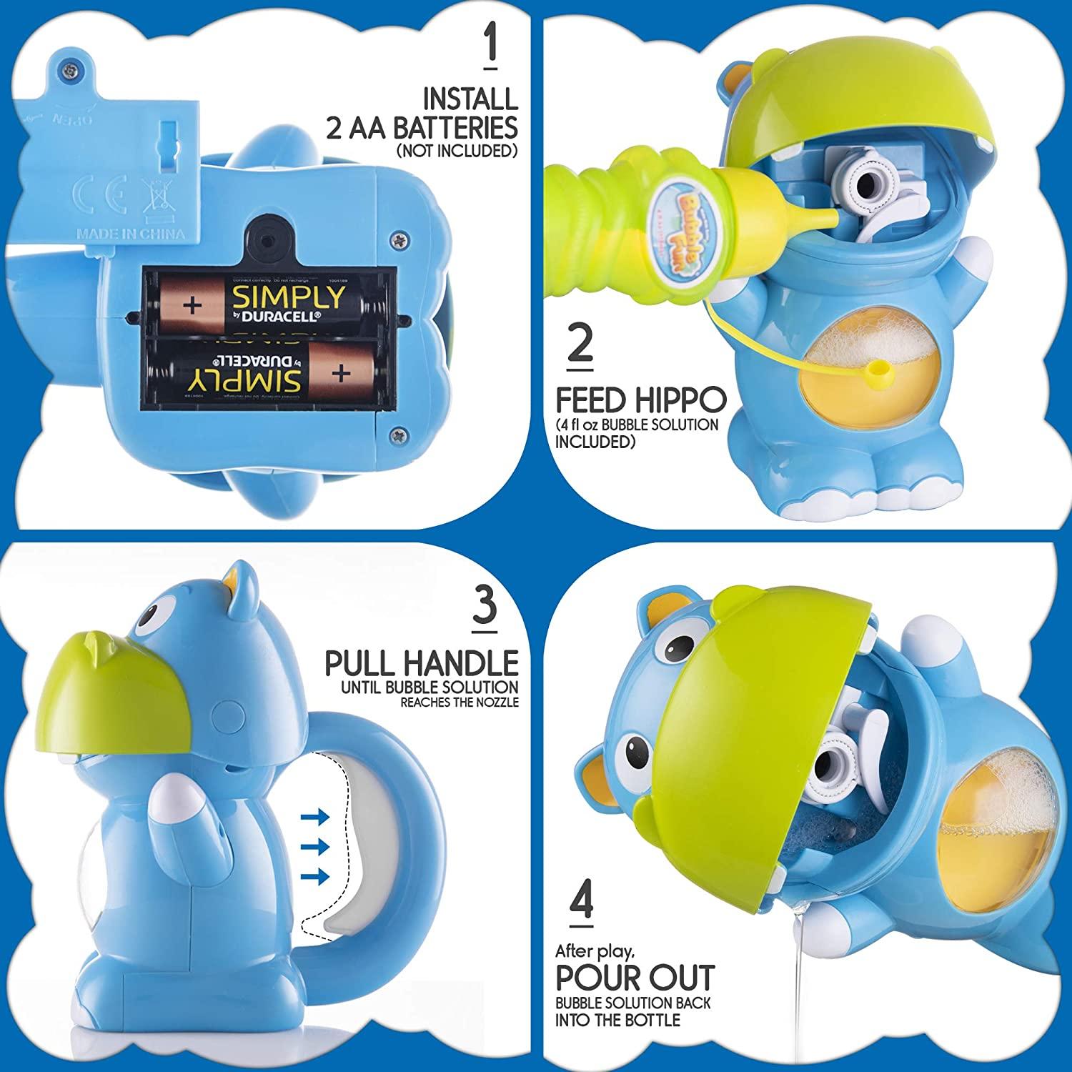 بابل فن - ماكينة إطلاق الفقاعات شكل هيبو