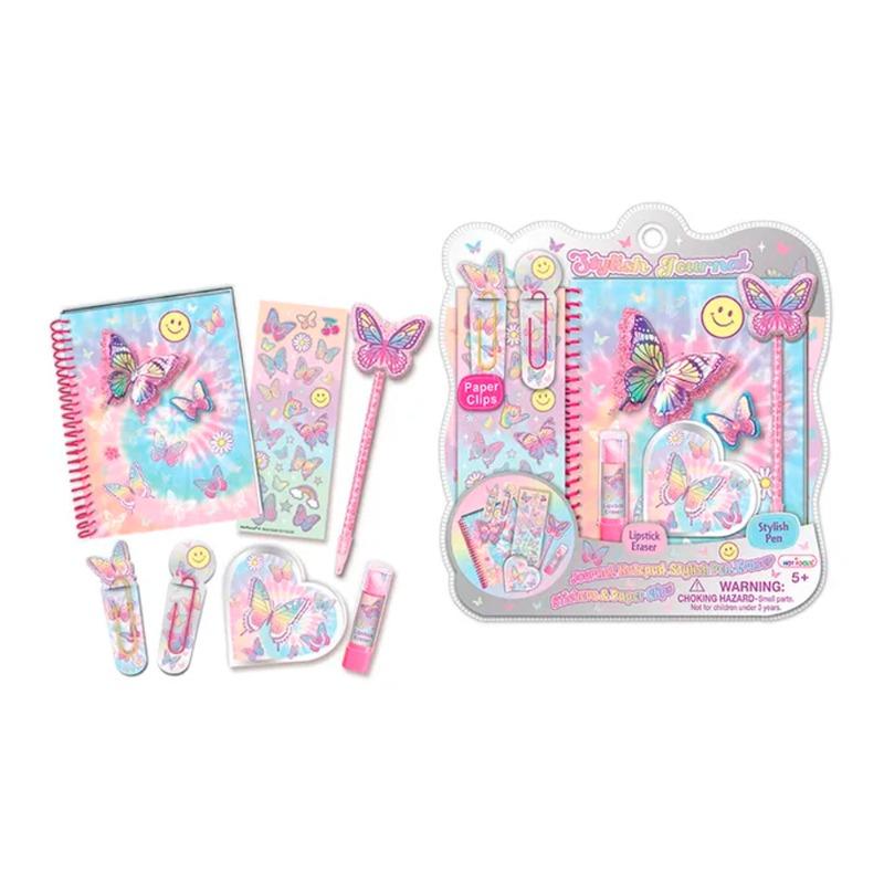 Hot Focus Butterfly Stick Journal Writing Set