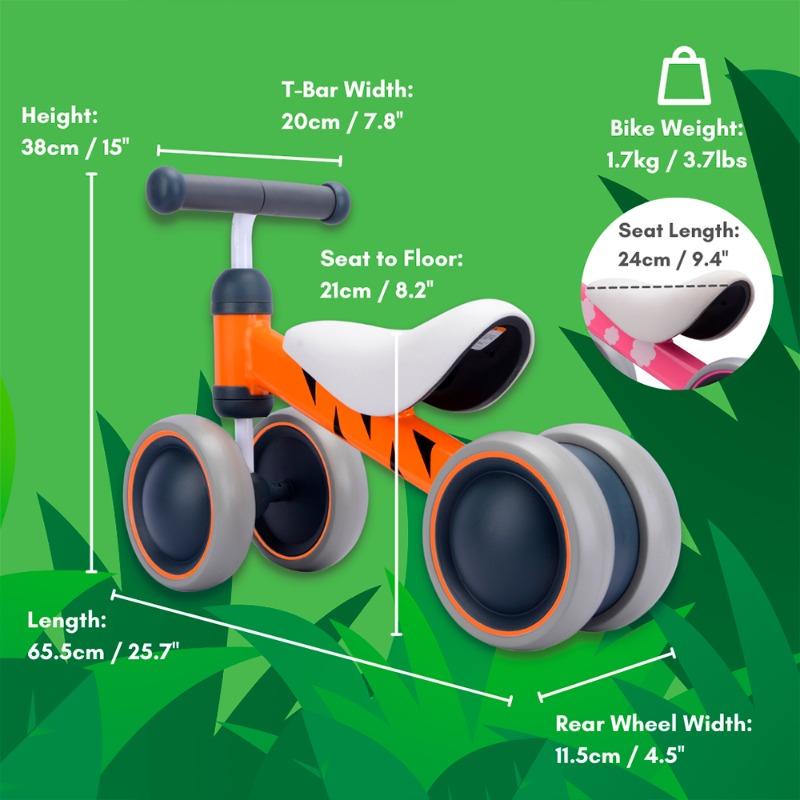 BOLDCUBE Baby Balance Bike Ladybird