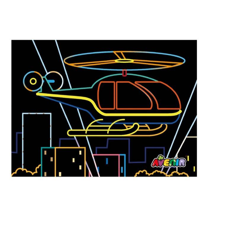 Avenir Scratch Art Kit 8 Pack - Transportation