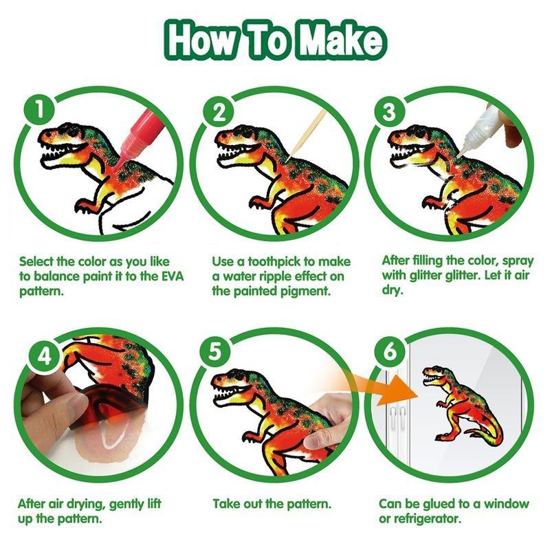Little Story Kids Art & Craft 3D Painting Set - Dinosaur