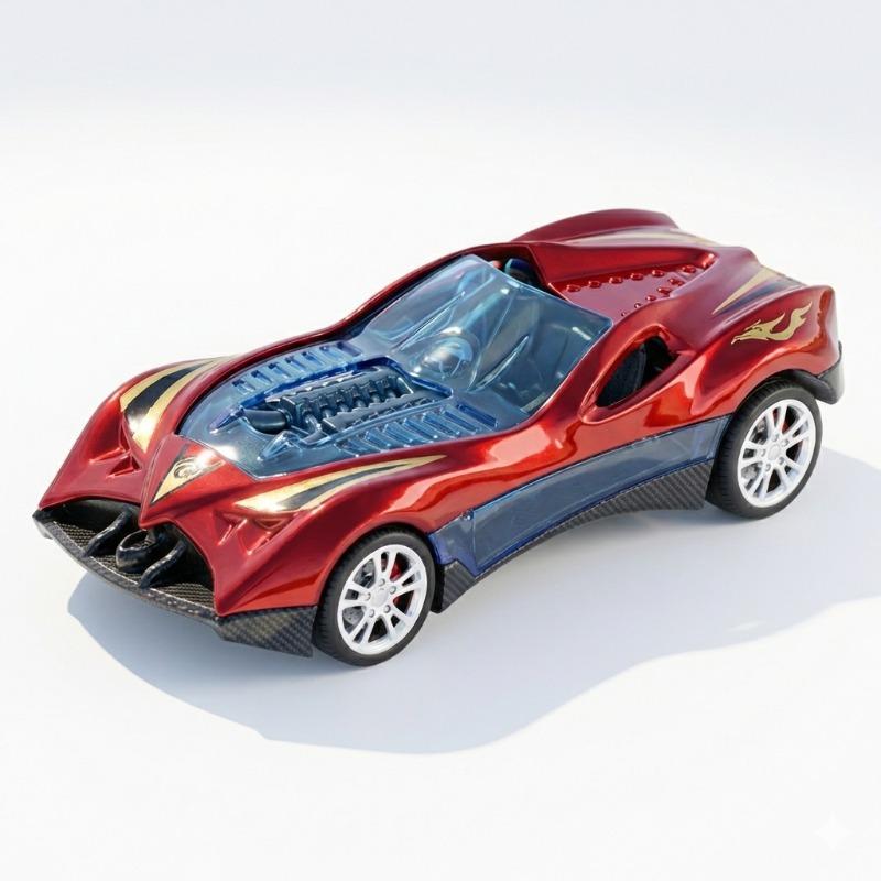 مجموعة مضمار سباق تكنوتونيكس 1:64 مع 6 سيارات معدنية