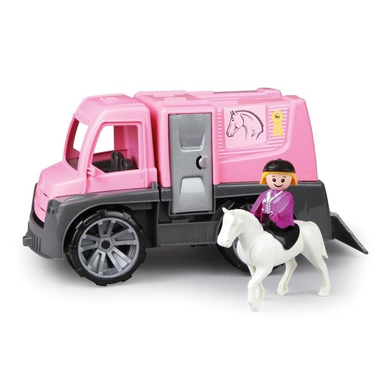 تروكس - عربة نقل الخيول مع الملحقات - لون وردي