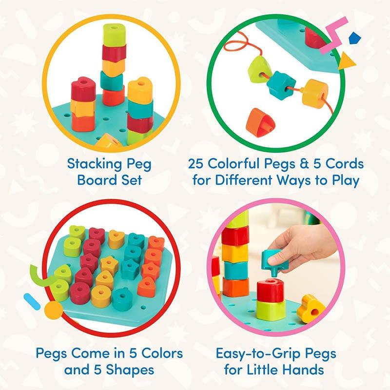 Battat Count And Match Pegs & Board