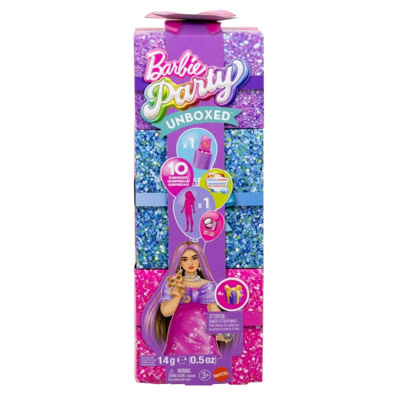 Barbie Party Unboxed Glam Surprise Doll Set.