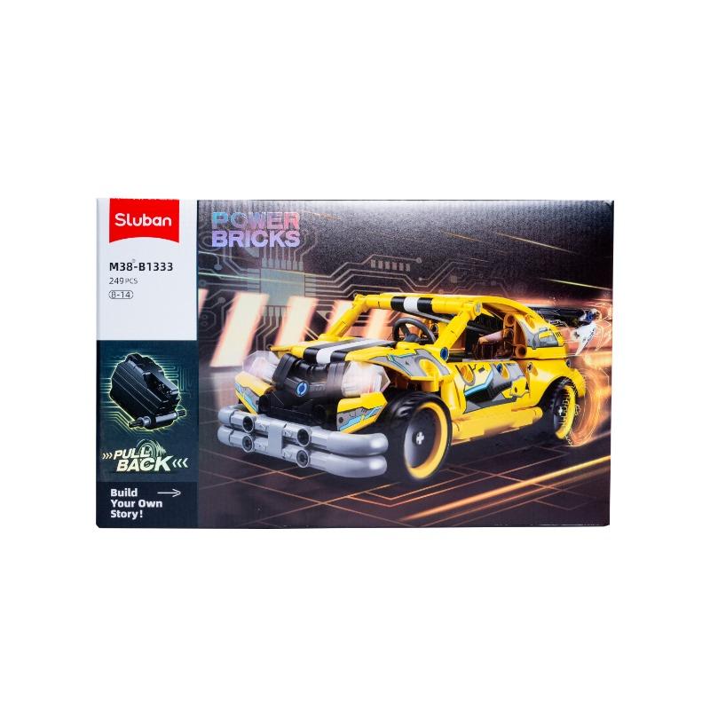 POWER BRICKS Sports Car Pull Back Building Set 249 pcs