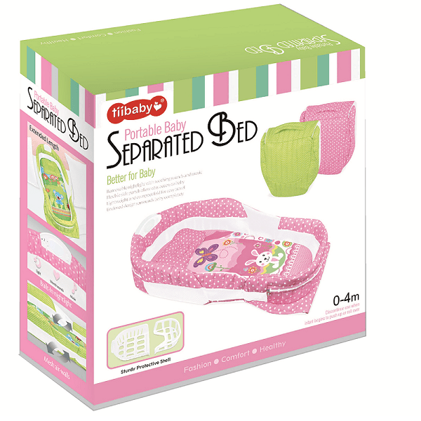 Baby Separated Bed - Pink