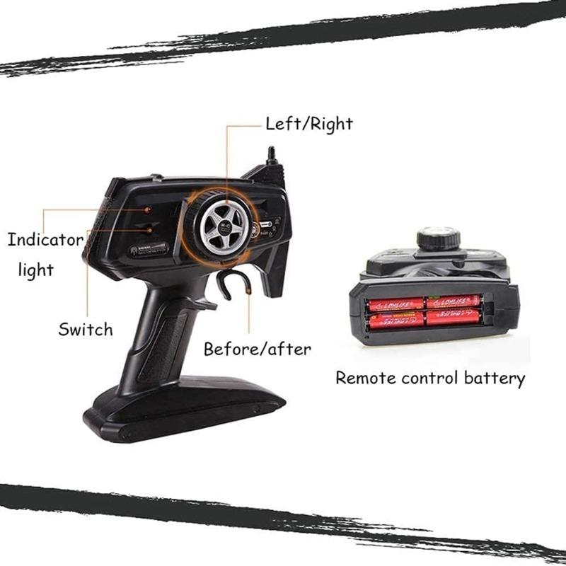 أتش أس تي - شاحنة التسلق مع جهاز تحكم لون أزرق و أسود