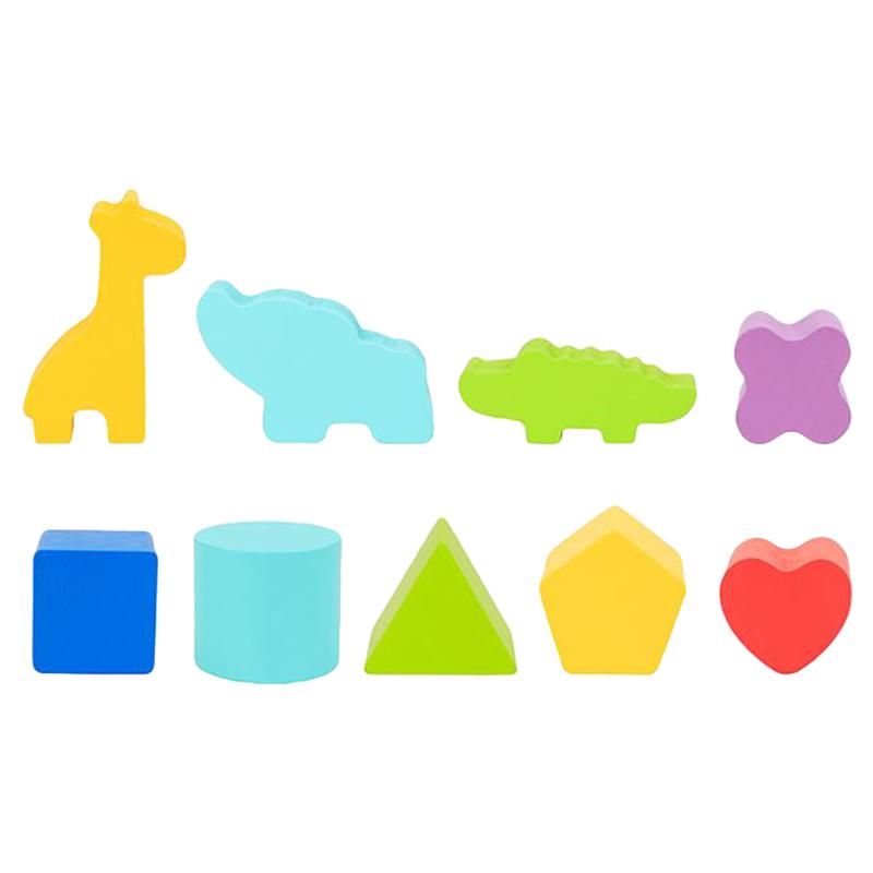 توكي توي - مكعب فرز الحيوانات الخشبي